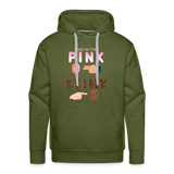 Adult Humor Shirt, The Shocker Symbol Hoodie, Inappropriate adult sexual humor, 2 in the pink, 1 in the stink, butt play anal joke, Two, One - olive green