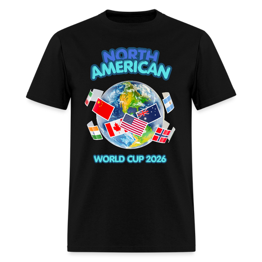 North American World Cup Shirt, World Cup 2026, Soccer Football Fans, North American World Cup, Soccer Shirt, World Cup, Football Shirt, 2026 World Cup Shirt, Game Day Shirt, World Cup Trophy - black