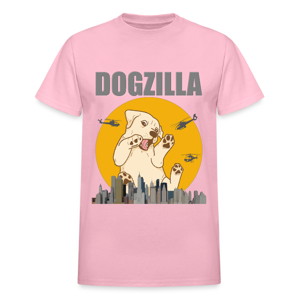 Dogzilla Shirt, Dog Lover Shirt, Funny Dog Lover Shirt, Dog Shirt, Helicopter, Big Apple City, Dog Dad Shirt, Dog Mom Shirt - light pink