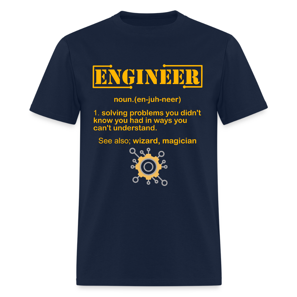 Engineer Definition Shirt, Dictionary Shirt, Funny Cool Shirt, Student Engineering Shirt, Engineer Lover Shirt, Mechanic Gift Idea, Birthday Gift - navy