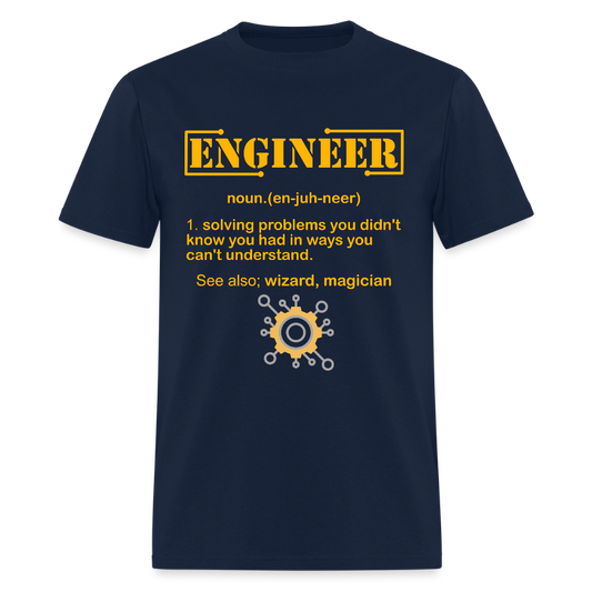 Engineer Definition Shirt, Dictionary Shirt, Funny Cool Shirt, Student Engineering Shirt, Engineer Lover Shirt, Mechanic Gift Idea, Birthday Gift - navy