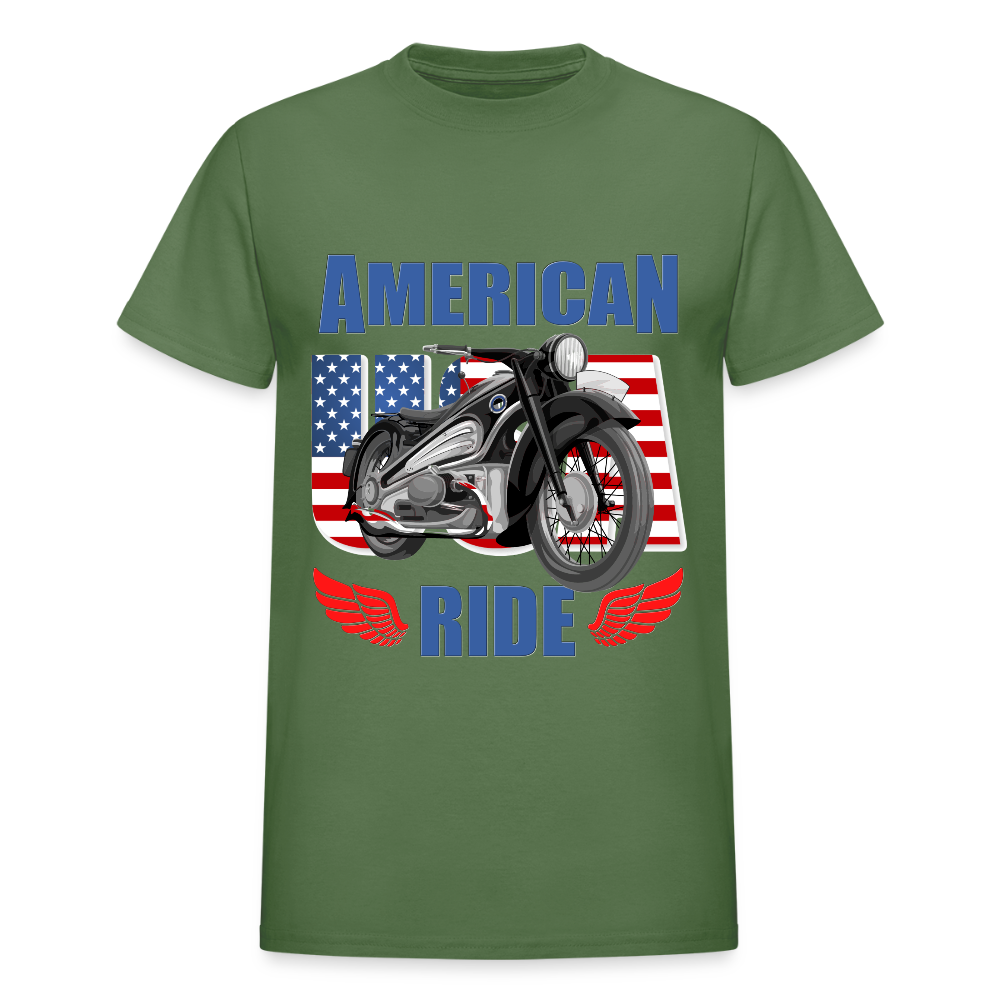 Motorcycle Gift, American Ride Shirt, Motorcycle Shirt, Biker Shirt, Motorcycle Tshirt, Motorcycle Shirts, Motorcycle T Shirt, Biker Shirts - military green