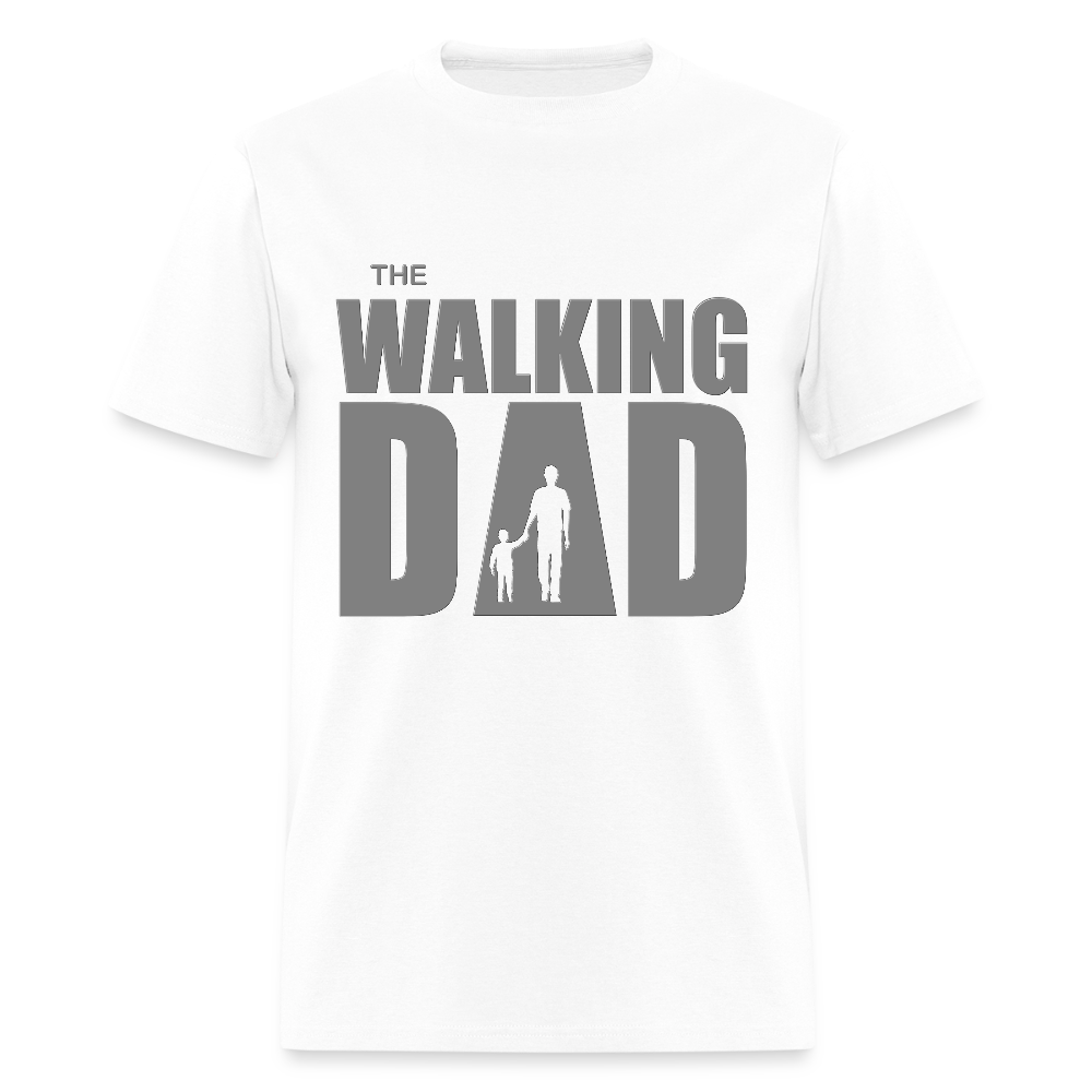 Father's Day Gift For Him The Walking Dad T Shirt New Dad To Be Funny Baby Shower Gift father day Dad Shirt Gift Funny Christmas Baby Gift - white