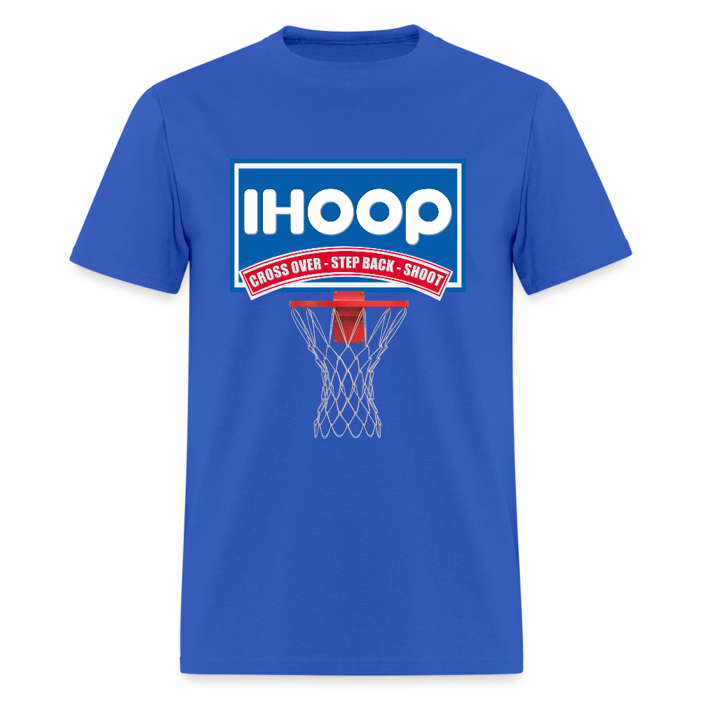 Basketball Shirt, Basketball Shirt SVG, IHOOP, Cross Over, Step Back, Shoot, Basketball Player, Basketball Mom, Basketball Dad, Basketball Clipart, Basketball PNG, IHO - royal blue