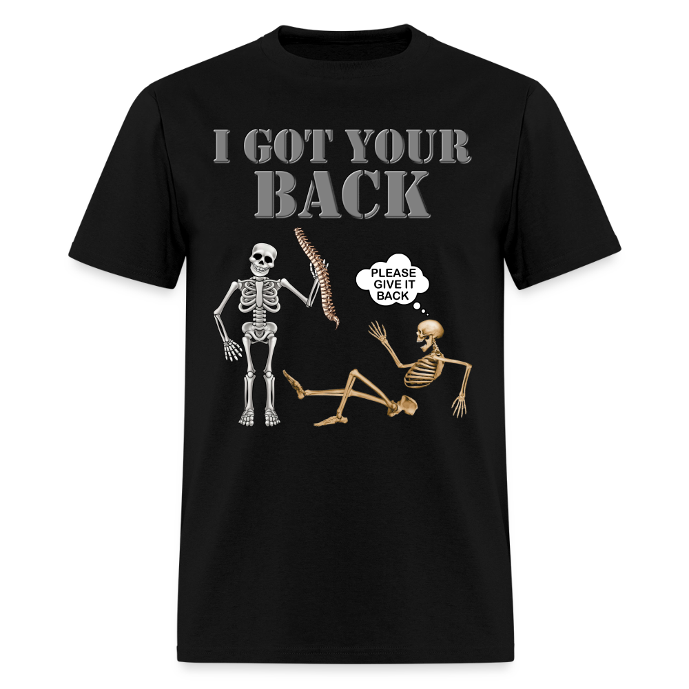 I Got Your Back Shirt, Funny Skeleton Rib Cage Tshirt, Halloween Skeleton Shirts, Mens Anti Valentines Day, Funny Pick Up Lines Men's Premium T-Shirt - black