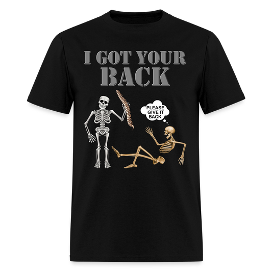 I Got Your Back Shirt, Funny Skeleton Rib Cage Tshirt, Halloween Skeleton Shirts, Mens Anti Valentines Day, Funny Pick Up Lines Men's Premium T-Shirt - black