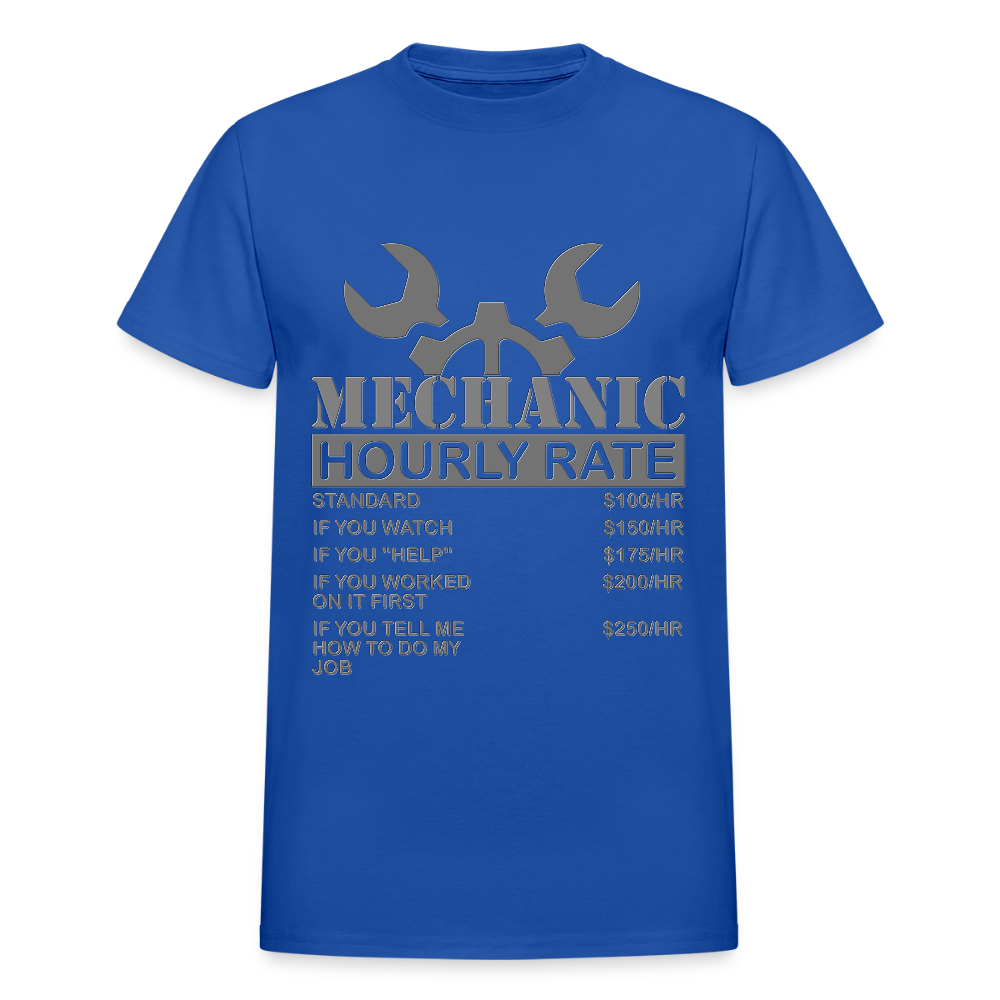 Mechanic Gift, Mechanic Hourly Rate Shirt, Gifts for Mechanics, Mechanic T-Shirt, Car Mechanic, Funny Mechanic Hourly Rate, Mechanic Tee - royal blue
