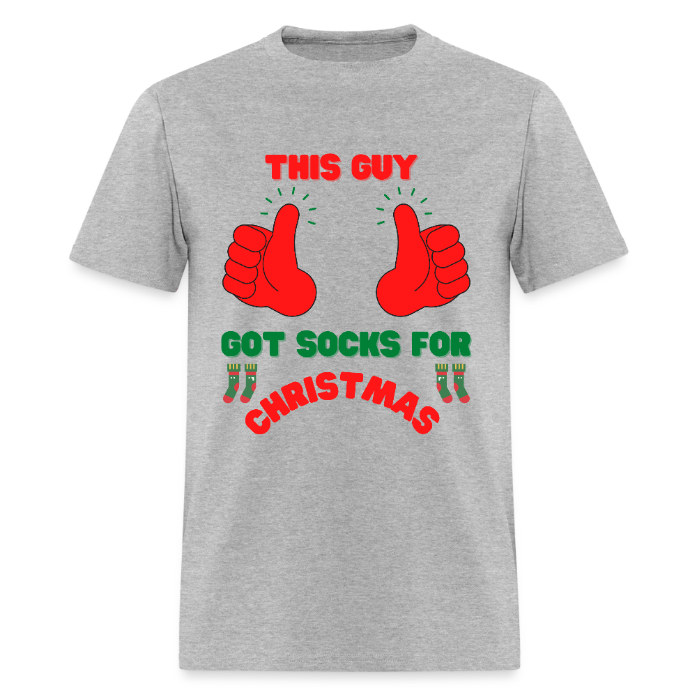 This Guy Got Socks For Christmas Shirt, Christmas Gifts, Holiday Party, Funny Christmas Shirt, Family Christmas Shirts, Funny Holiday, Christmas Socks Tee, This Guy Christmas Shirt - heather gray