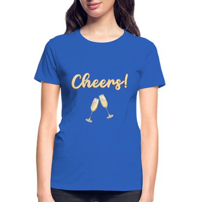 Cheers Shirt, New Years Shirt, Nye Shirt, Gold Glitter New Years Shirt, Women New Years Eve Shirt, NYE, NYE Shirt, New Year New Me Shirt - royal blue