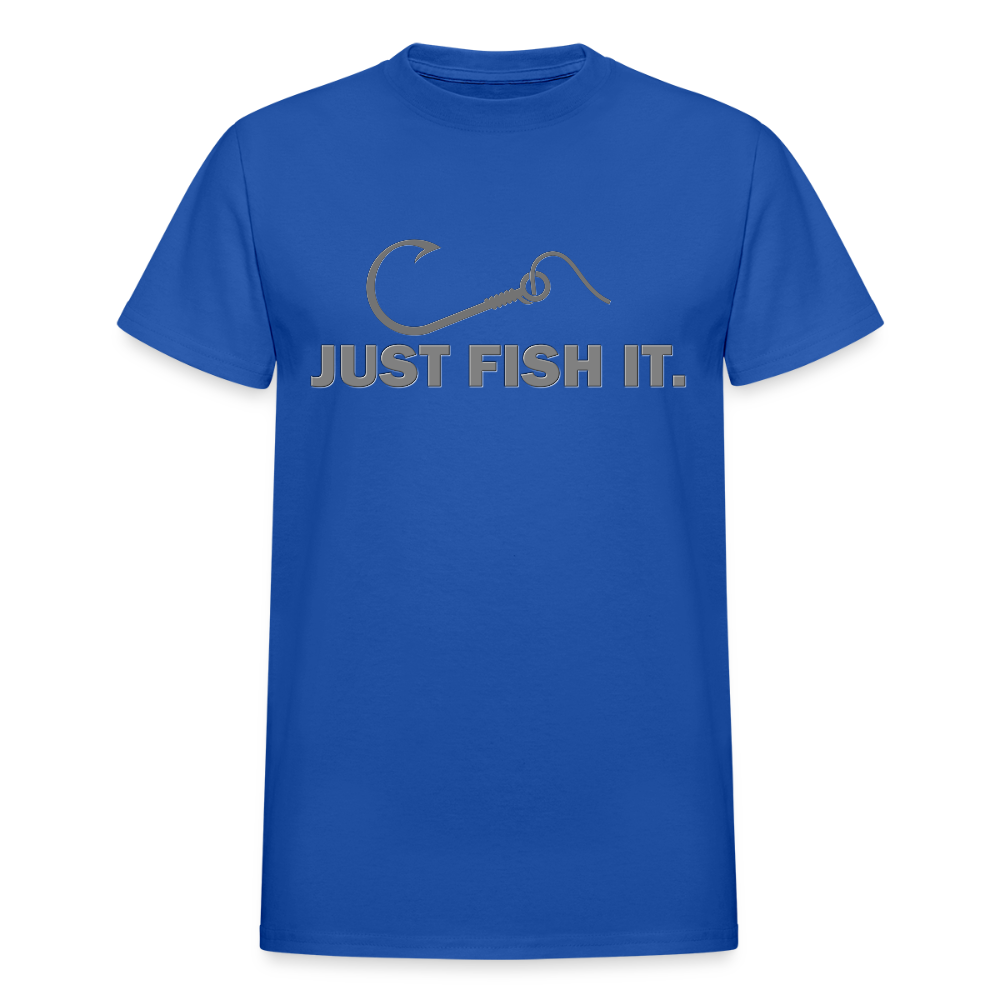Funny Fishing Shirt, Just Fish It Shirt, Gift For Fisherman, Fishing Shirt, Fishing Gifts, Gift For Dad, Fisherman T shirt - royal blue