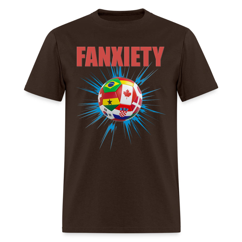 Fanxiety Shirt, Faniety, Soccer Fan Shirt, North American World Cup, World Cup 2026, Soccer Shirt, World Cup, Football Shirt, 2026 World Cup Shirt, Game Day Shirt, World Cup Trophy - brown