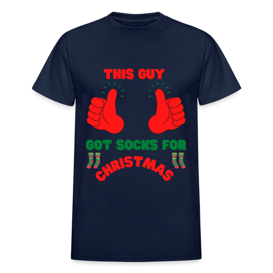 This Guy Got Socks For Christmas Shirt, Christmas Gifts, Holiday Party, Funny Christmas Shirt, Family Christmas Shirts, Funny Holiday, Christmas Socks Tee, This Guy Christmas Shirt - navy