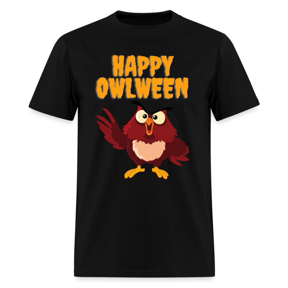 Happy Owlween, Happy Halloween, Monster, Trick Or Treat, Halloween, Spooky, Scary, Skull, halloween sweater, owl house, Men's Premium T-Shirt - black