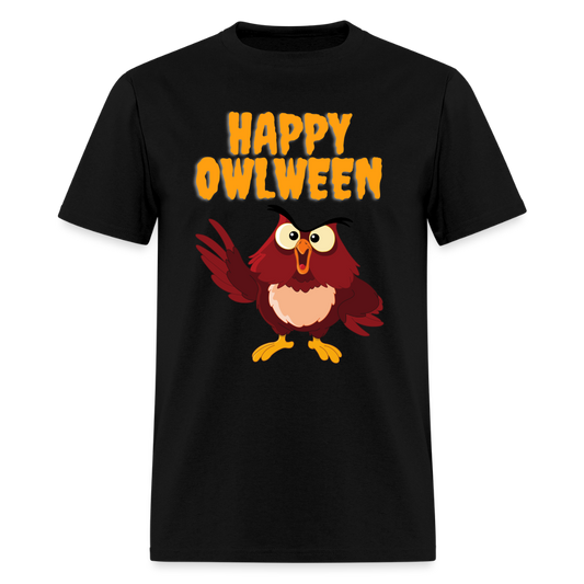 Happy Owlween, Happy Halloween, Monster, Trick Or Treat, Halloween, Spooky, Scary, Skull, halloween sweater, owl house, Men's Premium T-Shirt - black