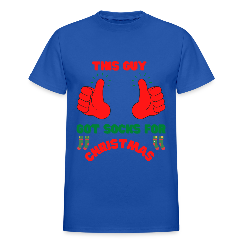 This Guy Got Socks For Christmas Shirt, Christmas Gifts, Holiday Party, Funny Christmas Shirt, Family Christmas Shirts, Funny Holiday, Christmas Socks Tee, This Guy Christmas Shirt - royal blue