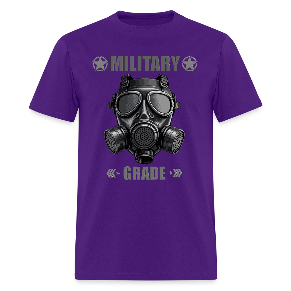 Military Grade Shirt, Gas Mask Shirt, Military Mask Shirt, Gas Gas Gas Shirt, Military Shirt, Riot Shirt, Funny Military Tee, Military Saying, Military Phrase, Military Lover Gift, Military Lover, Veteran Gift - purple