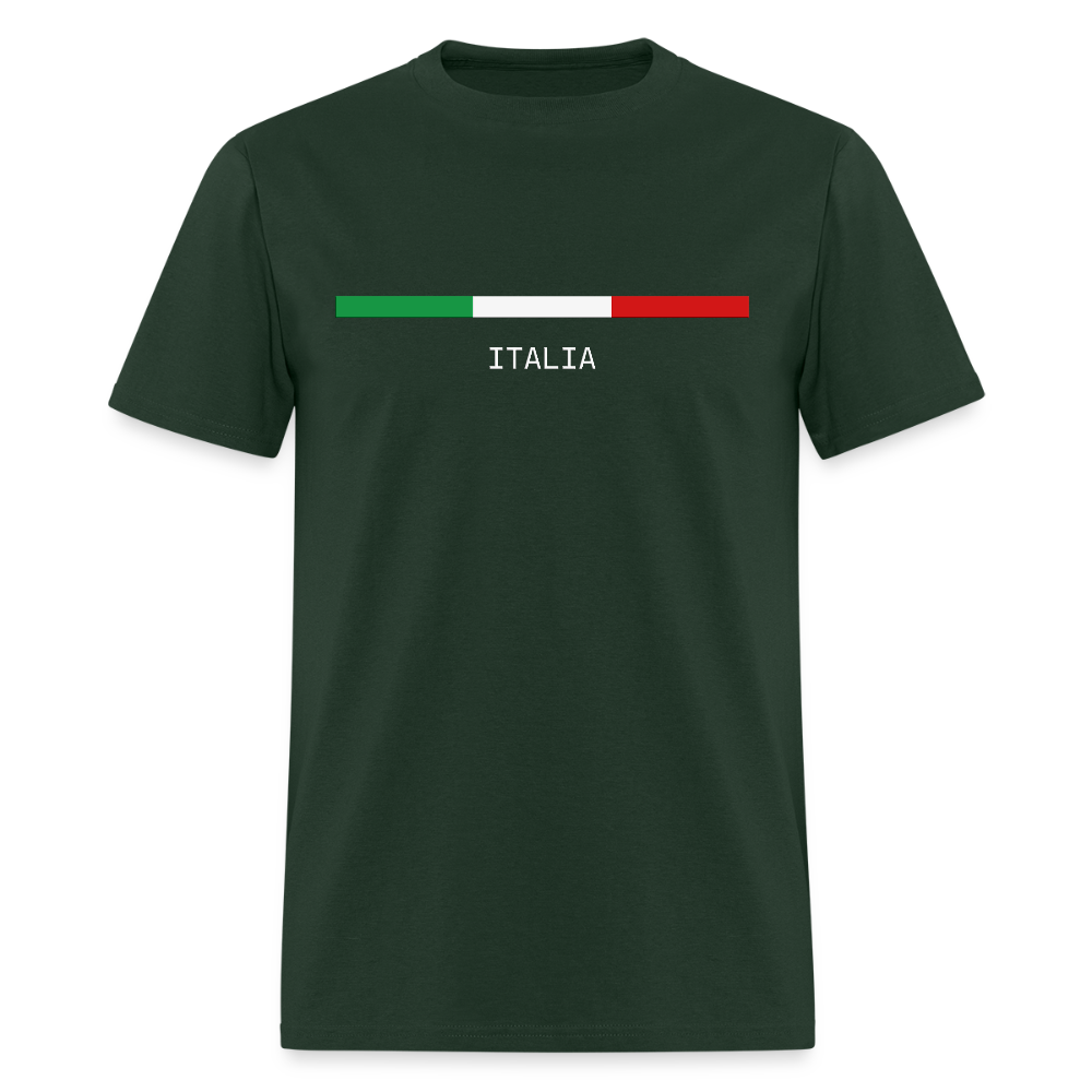 Italia T-Shirt, Italian Flag shirt, Italian Gift Idea, Italy T-shirt, Great Gift for Dad, Birthday Gift idea, Father Day Gift, Mothers Day Gift, Gift For Him, Gift For Her, Italy Gift Idea - forest green