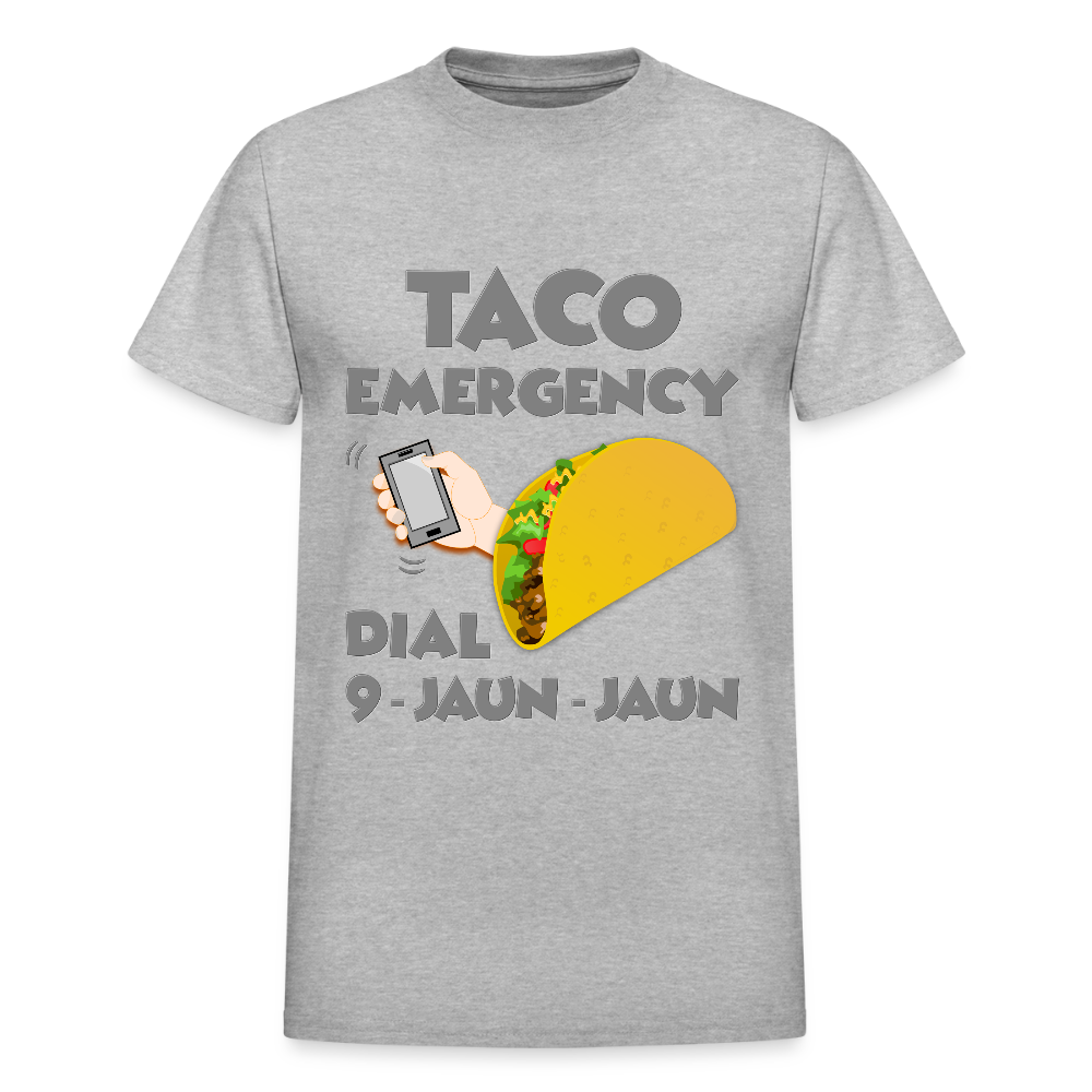 Taco Emergency Dial 9 Juan Juan, Taco Emergency Call Dial 9 Juan Juan, Taco Lover Shirt, Taco Gift Lover, Taco Gift Idea, Funny Shirt - heather gray