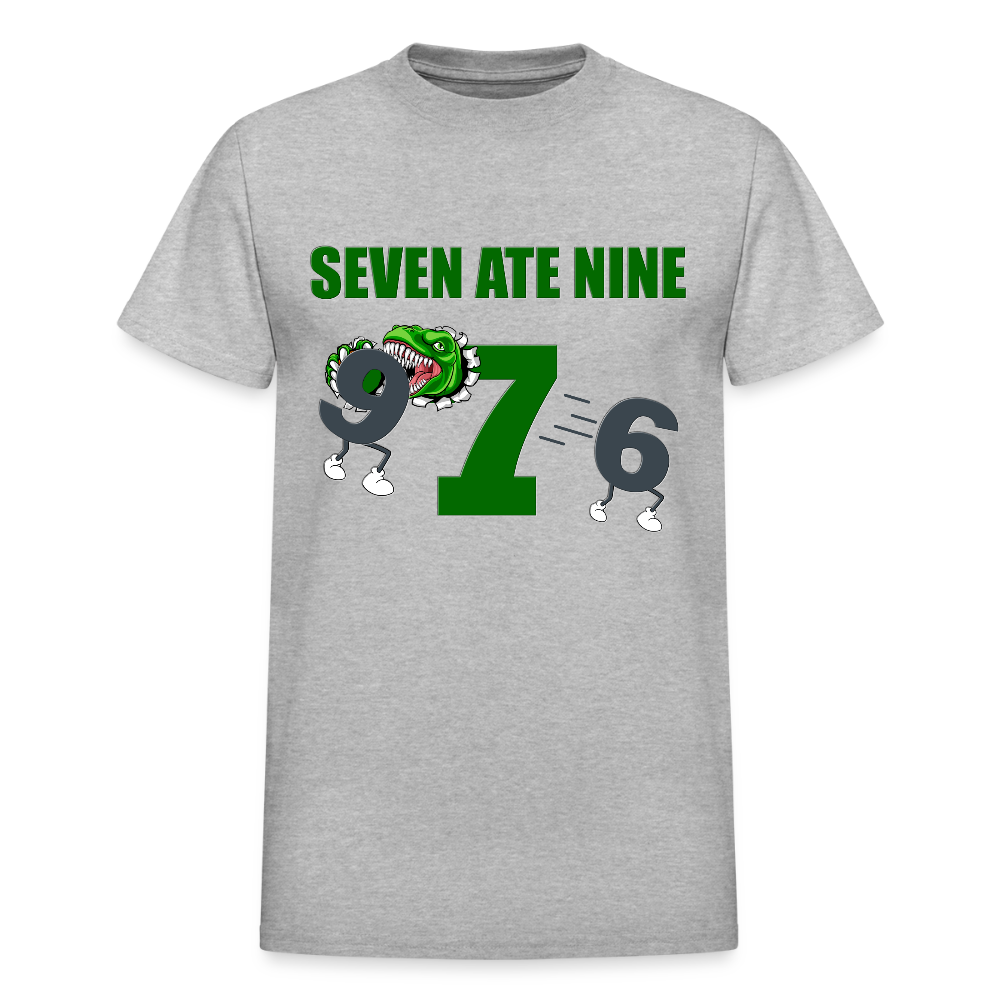 Seven Ate Nine, Funny Math Shirt, Seven Eight Nine, 7 ate 9, 7 8 9, Math, Mathematics, Science, Funny Geeks Shirt, Math Teacher Shirt - heather gray