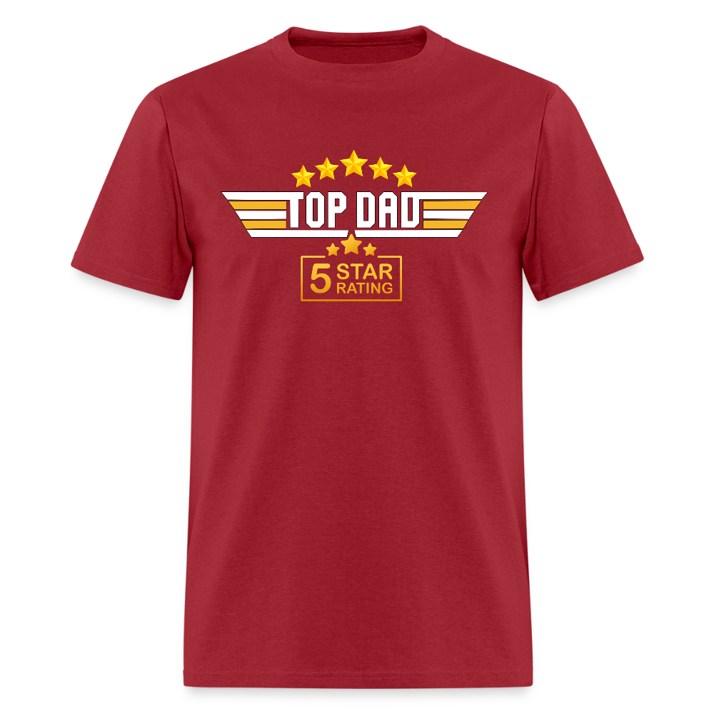 Gift For Husband, Gift For Dad, Fathers Day Gift, Top Dad Shirt, Top Dad T-Shirt, Funny Dad Shirt, Best Dad Shirt, Fathers Day Gift Idea - dark red