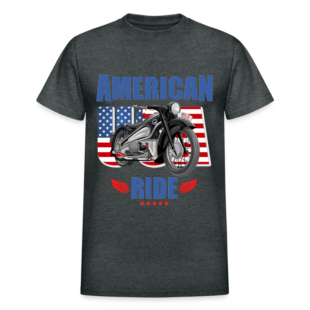 American Ride Shirt, Motorcycle Shirt, Biker Shirt, Motorcycle Gift, Motorcycle Tshirt, Motorcycle Shirts, Motorcycle T Shirt, Biker Shirts - deep heather