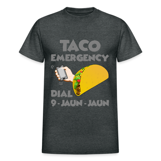 Taco Emergency Dial 9 Juan Juan, Taco Emergency Call Dial 9 Juan Juan, Taco Lover Shirt, Taco Gift Lover, Taco Gift Idea, Funny Shirt - deep heather
