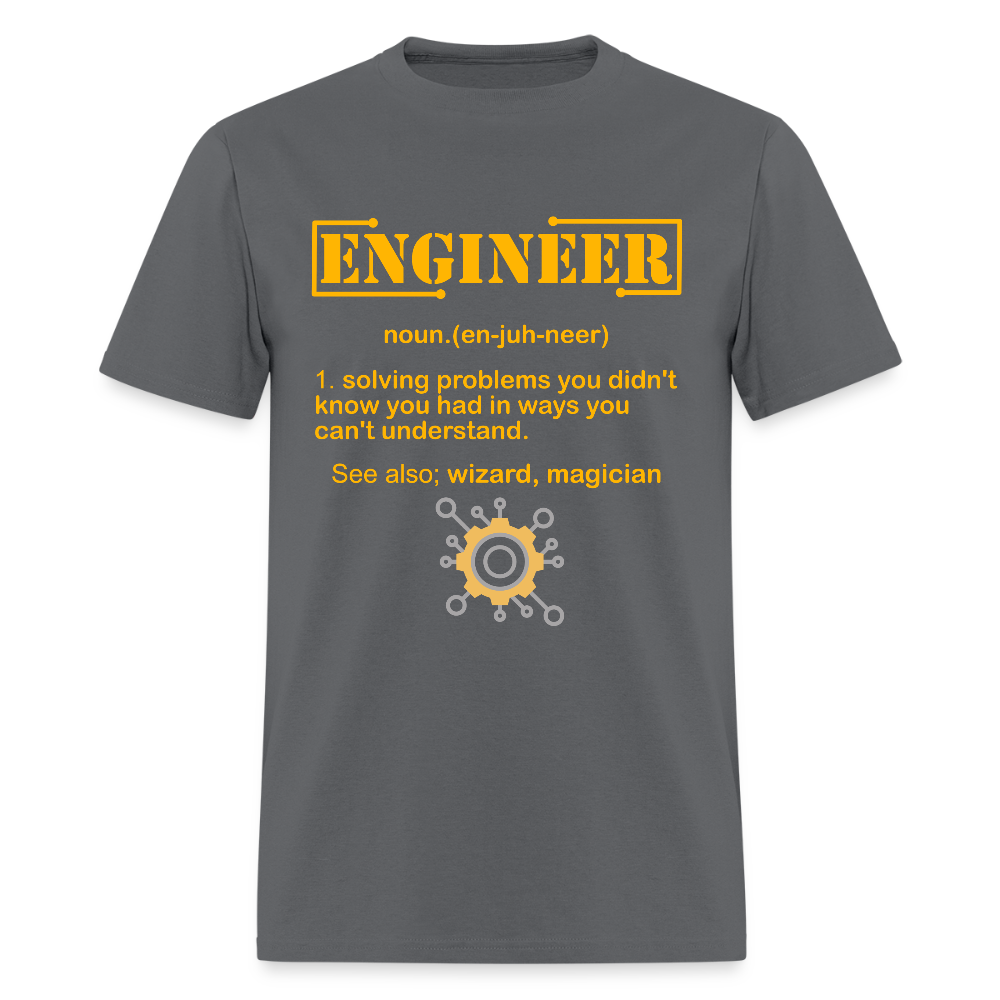Engineer Definition Shirt, Dictionary Shirt, Funny Cool Shirt, Student Engineering Shirt, Engineer Lover Shirt, Mechanic Gift Idea, Birthday Gift - charcoal
