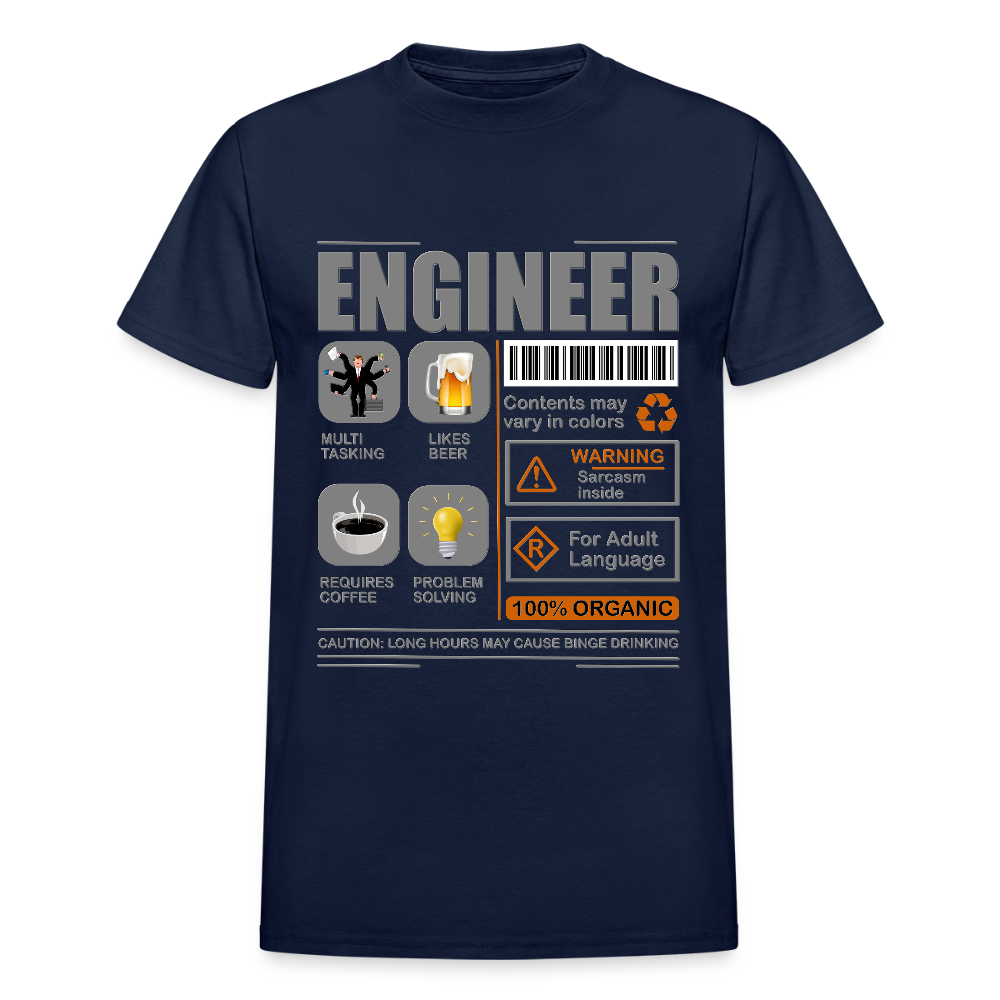 Engineering Shirt, Engineering Gift, Funny Cool Shirt, Student Engineering Shirt, Engineer Lover Shirt, Mechanic Gift Idea T-Shirt - navy