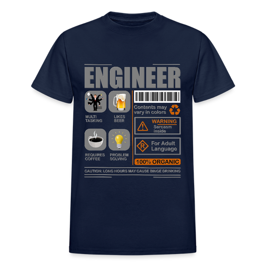 Engineering Shirt, Engineering Gift, Funny Cool Shirt, Student Engineering Shirt, Engineer Lover Shirt, Mechanic Gift Idea T-Shirt - navy