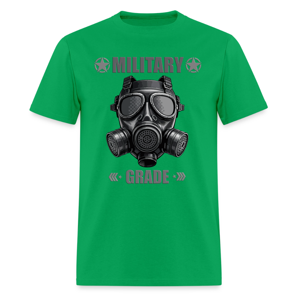 Military Grade Shirt, Gas Mask Shirt, Military Mask Shirt, Gas Gas Gas Shirt, Military Shirt, Riot Shirt, Funny Military Tee, Military Saying, Military Phrase, Military Lover Gift, Military Lover, Veteran Gift - bright green