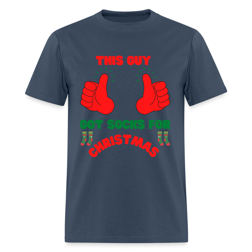 This Guy Got Socks For Christmas Shirt, Christmas Gifts, Holiday Party, Funny Christmas Shirt, Family Christmas Shirts, Funny Holiday, Christmas Socks Tee, This Guy Christmas Shirt -  blue dusk