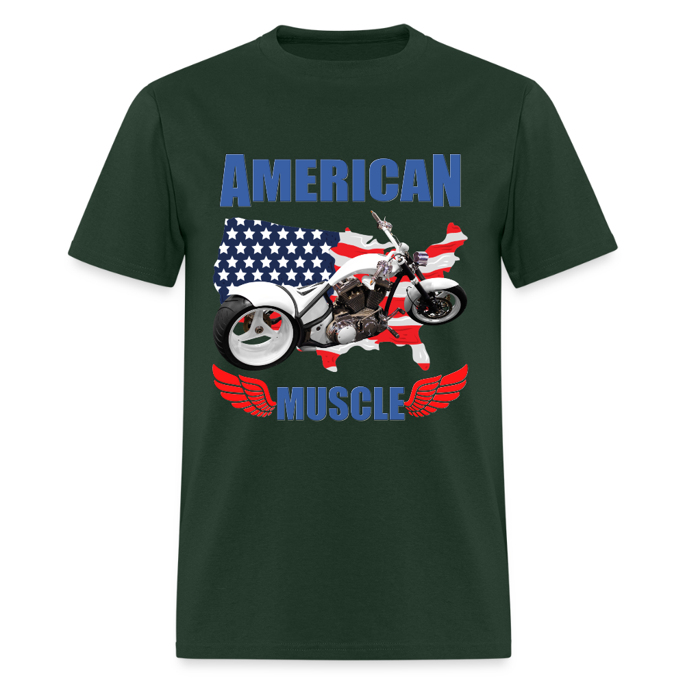 American Muscle Shirt, Motorcycle Shirt, Biker Shirt, Motorcycle Gift, Motorcycle Tshirt, Motorcycle Shirts, Motorcycle T Shirt, Biker Shirts - forest green