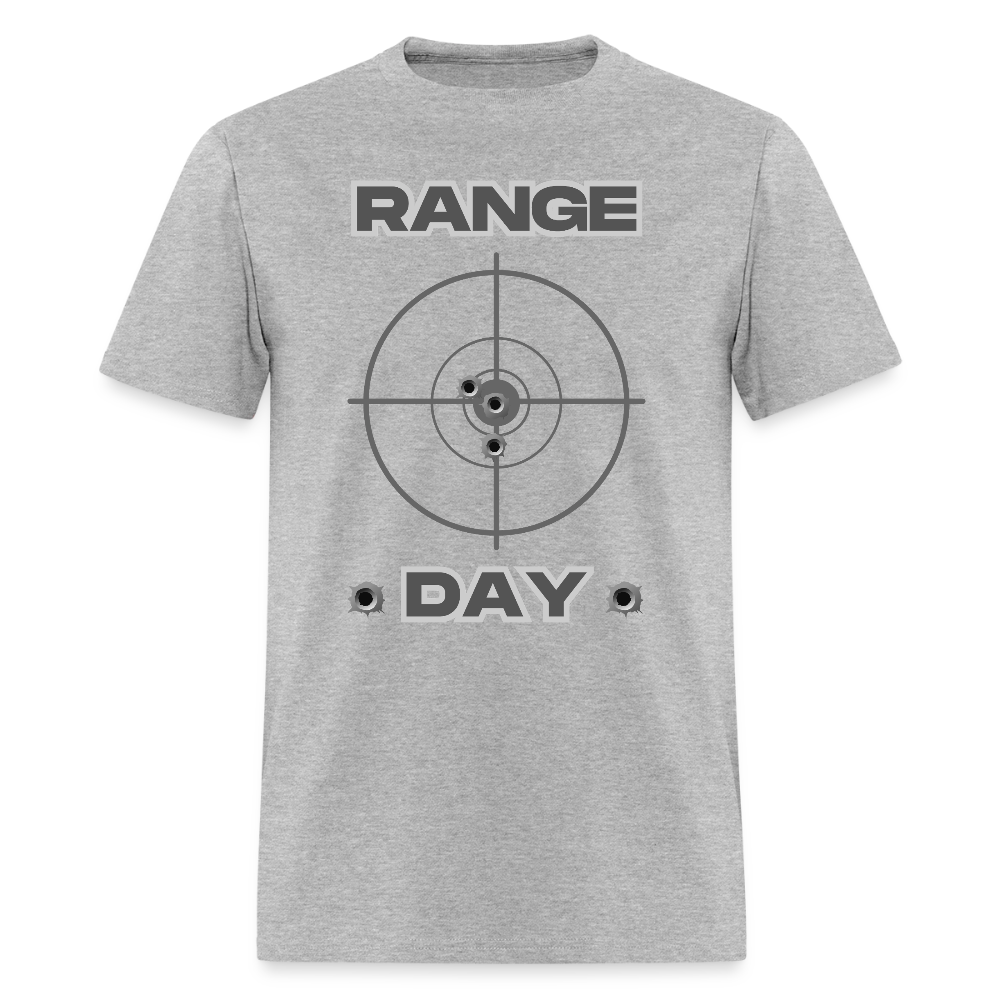 Range Day Shirt, Rifle Shirt, Gun Lover Shirt, Bullet Hole Shirt,  Gun Lover Gift,  Bullet Gun Shirt, Funny Bullet Gun, Gun Lover, Veteran Gift, Pew T-shirt. - heather gray