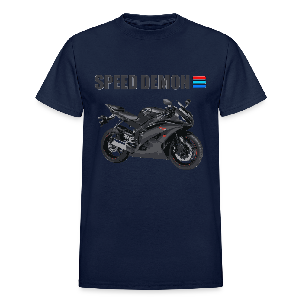 Motorcycle Shirt, Biker Shirt, Motorcycle Gift, Speed Demon Shirt, Motorcycle Tshirt, Motorcycle T Shirt, Racing Shirt, Sports Bike Shirt, - navy