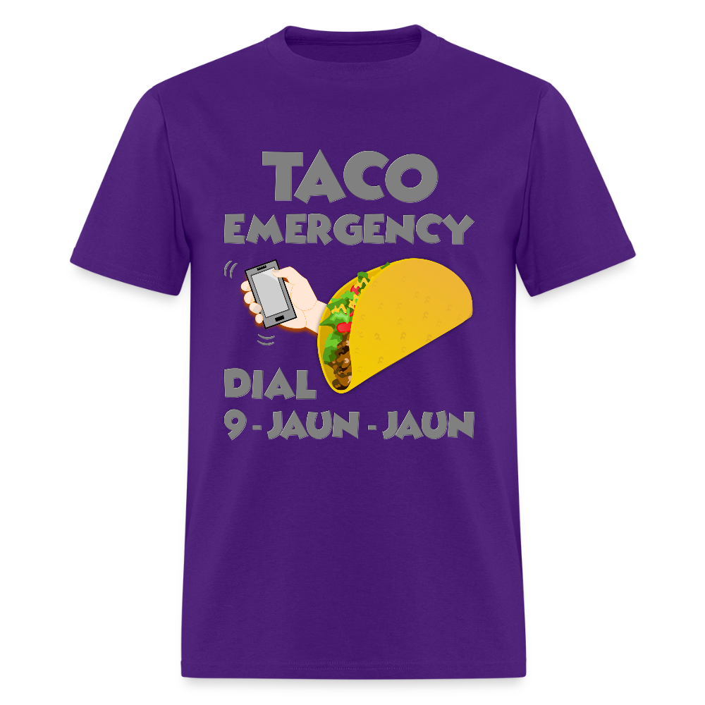 Taco Emergency Dial 9 Juan Juan, Taco Emergency Call Dial 9 Juan Juan, Taco Lover Shirt, Taco Gift Lover, Taco Gift Idea, Funny Shirt - purple