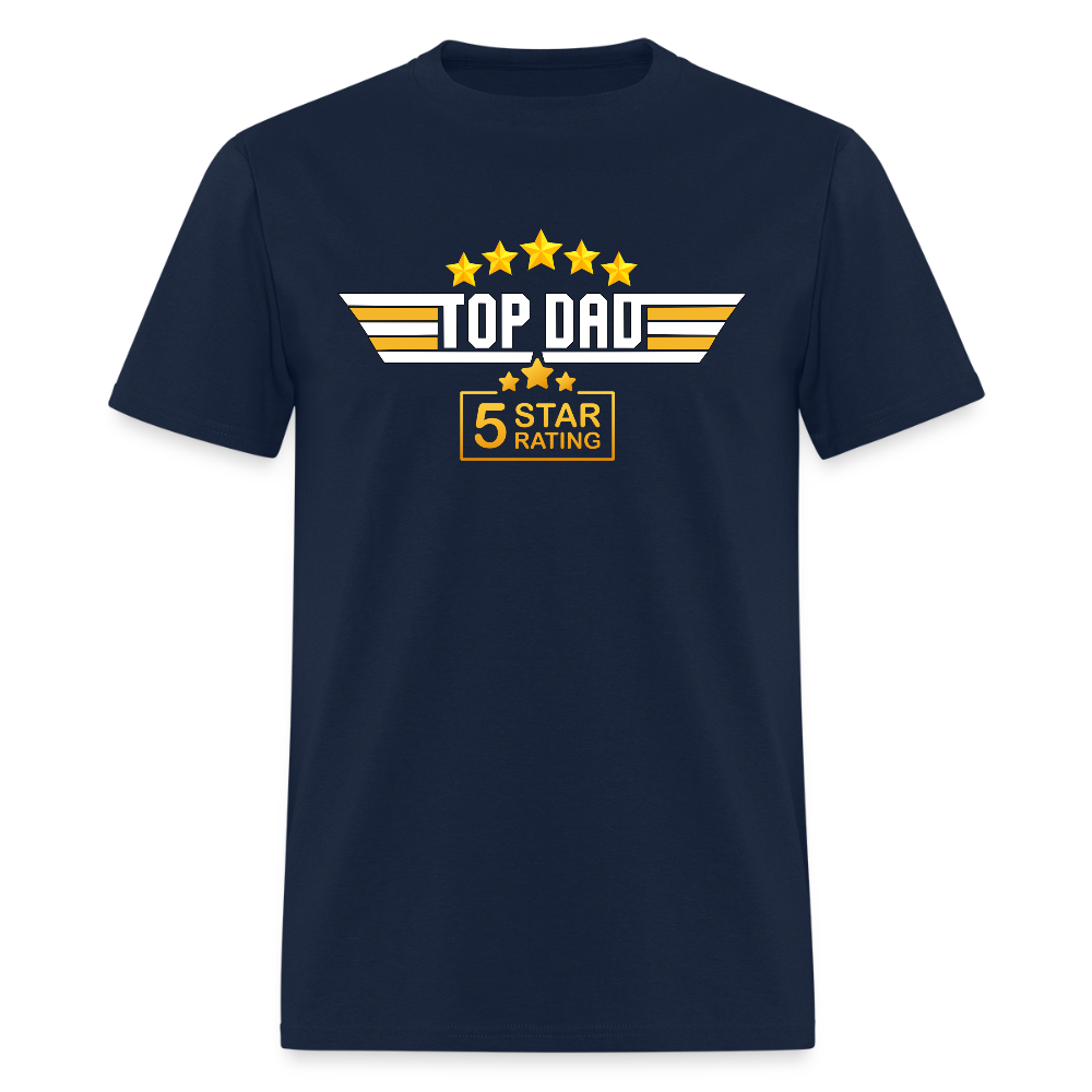 Gift For Husband, Gift For Dad, Fathers Day Gift, Top Dad Shirt, Top Dad T-Shirt, Funny Dad Shirt, Best Dad Shirt, Fathers Day Gift Idea - navy