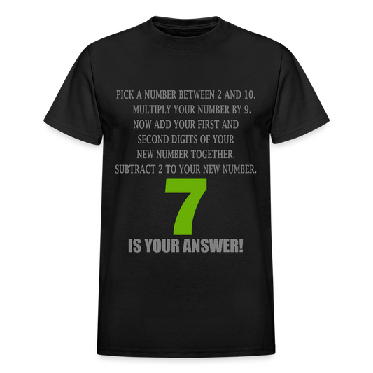 Problem Solving Math Teacher Shirt, Mathematics Shirt, Funny Joke Shirt, Answer Quote Lucky 7 Shirt, Mind Reading Sarcastic Cool - black