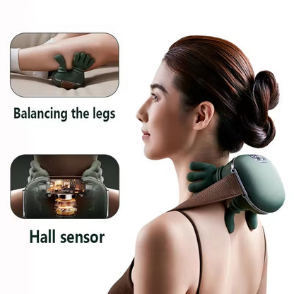 Electric Neck and Shoulder Massager - Wireless Kneading Shawl for Pain Relief