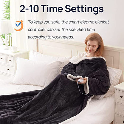 Wearable Electric Blanket Shawl - Heated Wrap for Shoulders and Back