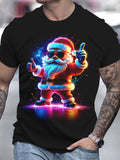 Santa Shirt, 3d Santa Shirt, Santa Claus Shirt, Cool Santa Shirt, Holiday Shirt, Holiday Season Shirt, Merry Christmas Shirt,