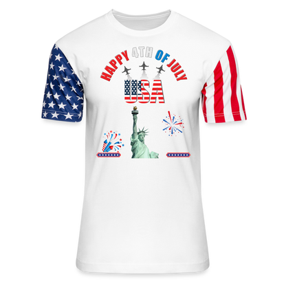 Independence Day Gift, Fourth Of July Shirt, USA Shirt, Statue Of Liberty, Patriotic Shirt, Fathers Day Shirt, American Flag Shirt, - white