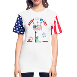 Independence Day Gift, Fourth Of July Shirt, USA Shirt, Statue Of Liberty, Patriotic Shirt, Fathers Day Shirt, American Flag Shirt, - white