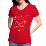 Hocus Pocus, Halloween, Witches, Witch, Sanderson sisters, Movies, Spell, Winifred, Winifred Sanderson, Fall, Funny, i put a spell on you, Mary Sanderson, movie, October, Women's V-Neck T-Shirt. - red