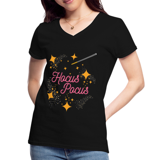 Hocus Pocus, Halloween, Witches, Witch, Sanderson sisters, Movies, Spell, Winifred, Winifred Sanderson, Fall, Funny, i put a spell on you, Mary Sanderson, movie, October, Women's V-Neck T-Shirt. - black