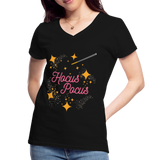 Hocus Pocus, Halloween, Witches, Witch, Sanderson sisters, Movies, Spell, Winifred, Winifred Sanderson, Fall, Funny, i put a spell on you, Mary Sanderson, movie, October, Women's V-Neck T-Shirt. - black