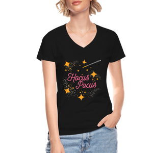 Hocus Pocus, Halloween, Witches, Witch, Sanderson sisters, Movies, Spell, Winifred, Winifred Sanderson, Fall, Funny, i put a spell on you, Mary Sanderson, movie, October, Women's V-Neck T-Shirt. - black