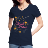 Hocus Pocus, Halloween, Witches, Witch, Sanderson sisters, Movies, Spell, Winifred, Winifred Sanderson, Fall, Funny, i put a spell on you, Mary Sanderson, movie, October, Women's V-Neck T-Shirt. - navy