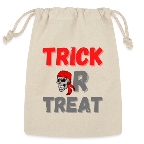 Trick Or Treat, Halloween, Horror, Cute, October, Pumpkin, Scary, Spooky, Funny, Cat, Creepy, Fall, Ghost, Halloween Party, Witch, Autumn, Candy, Jack o Lantern, Skeleton, Trick Or Treating, Reusable Gift Bag - Natural