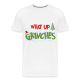 Christmas Gifts, What Up Grinches Shirt, Holiday Party, Funny Christmas Shirt, Family Christmas Shirts, Funny Holiday, Christmas Pajamas - white