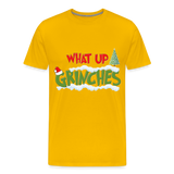 Christmas Gifts, What Up Grinches Shirt, Holiday Party, Funny Christmas Shirt, Family Christmas Shirts, Funny Holiday, Christmas Pajamas - sun yellow